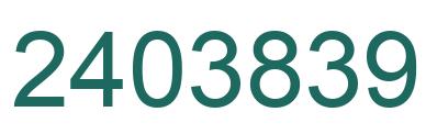 Number 2403839 green image