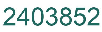 Number 2403852 green image