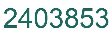 Number 2403853 green image