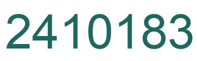 Número 2410183 imagen verde