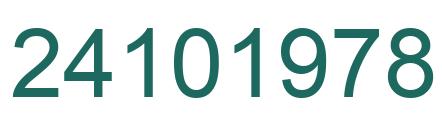 Number 24101978 green image