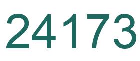 Número 24173 imagen verde