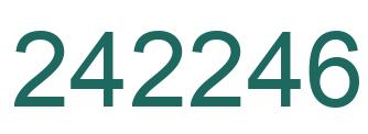 Number 242246 green image