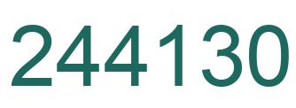 Número 244130 imagen verde