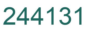 Número 244131 imagen verde
