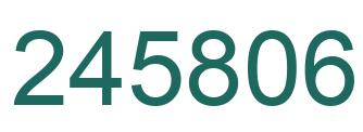 Número 245806 imagen verde