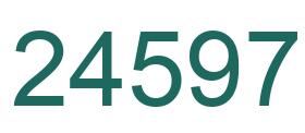 Number 24597 green image