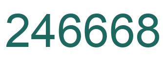 Número 246668 imagen verde
