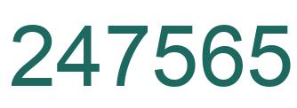 Número 247565 imagen verde