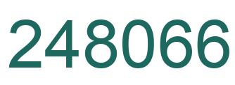 Number 248066 green image