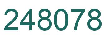 Number 248078 green image
