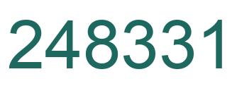 Número 248331 imagen verde