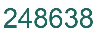 Number 248638 green image