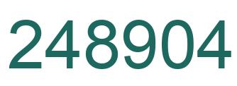 Number 248904 green image