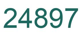 Number 24897 green image