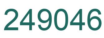 Number 249046 green image