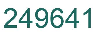 Número 249641 imagen verde