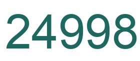 Número 24998 imagen verde