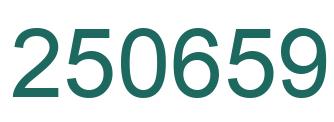 Number 250659 green image