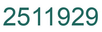 Número 2511929 imagen verde