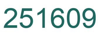 Número 251609 imagen verde