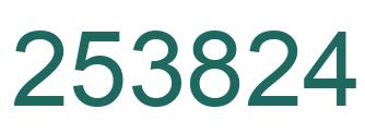 Número 253824 imagen verde