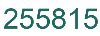 Número 255815 imagen verde