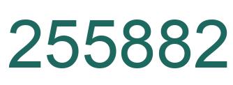 Number 255882 green image