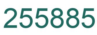 Number 255885 green image