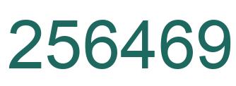 Número 256469 imagen verde