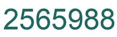 Number 2565988 green image
