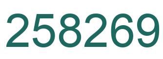 Número 258269 imagen verde