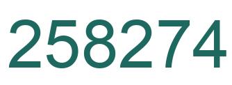 Número 258274 imagen verde