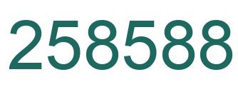Número 258588 imagen verde
