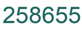 Número 258655 imagen verde