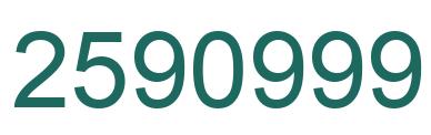 Number 2590999 green image