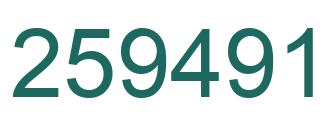 Número 259491 imagen verde