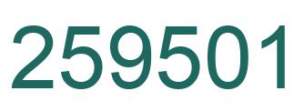 Número 259501 imagen verde