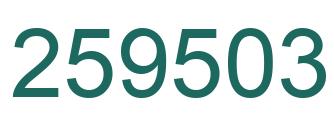Número 259503 imagen verde