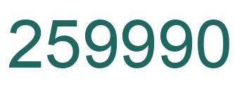 Number 259990 green image