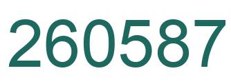 Número 260587 imagen verde