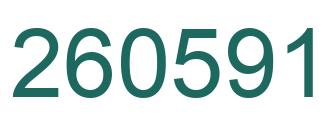 Number 260591 green image