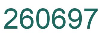Number 260697 green image