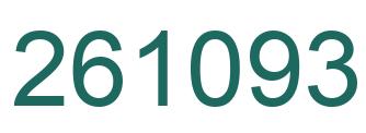 Number 261093 green image