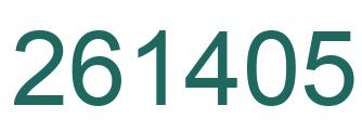 Número 261405 imagen verde