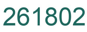 Number 261802 green image