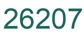 Number 26207 green image