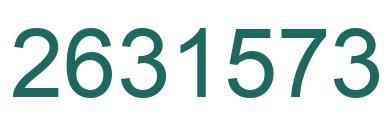 Number 2631573 green image