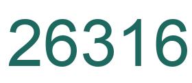 Number 26316 green image