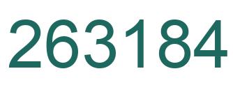 Número 263184 imagen verde